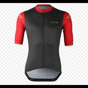 Le Col By Wiggins Sport Jersey in Grey/Red Size Medium